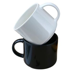 16 أوقية هدايا ترويجية للفنادق محفورة بعلامة تجارية فنجان قهوة سيراميك أبيض - Product Image 2