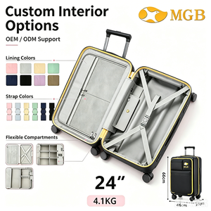 Nouvelle valise à roulettes en tissu Oxford 20 pouces avec roues universelles, bagage de voyage, valise cabine pour étudiant, serrure TSA, mallette d'affaires OEM/ODM - Product Image 4