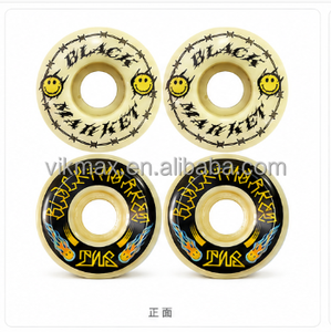 BM 52MM 101A PU Skateboard Wheels High <b>Rebound</b> Anti-Slip Street Wheels OEM Custom Logo - Product Image 3