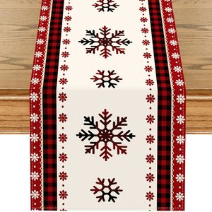 Chemin de Table de Noël avec motif de <span class=keywords><strong>sapin</strong></span> festif décor de table à manger de vacances rouge et vert pour la maison de Style scandinave - Product Image 2