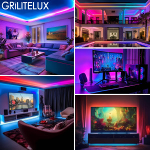 RGBIC COB LED Strip Dream Color Dotless Flexible Light for Professional DJ Booth Stage Entertainment Lighting - Product Image 6