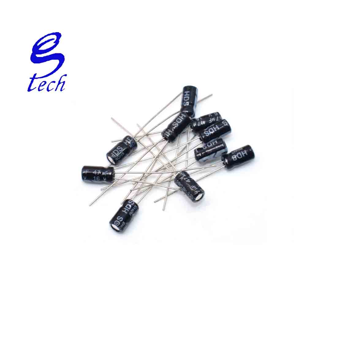 120pcs 12 value kit 1uF-470uF Electrolytic Capacitor Package  1UF 2.2UF 3.3UF 4.7UF 10UF 22UF 33UF 47UF 100UF 220UF