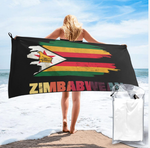 Toalla de Playa de Secado Rápido y Duradera con Logotipo Personalizado de la Bandera de Gabón, Venta Caliente 2025, para Deportes, Gimnasio y Piscina - Product Image 4