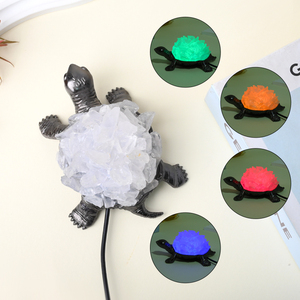โคมไฟคริสตัลรูปเต่าอะมีทิสต์แบบขายส่ง ไฟกลางคืน USB สำหรับตกแต่ง พร้อมไฟ LED - Product Image 6