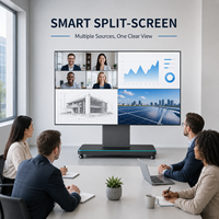 Pantalla LED Todo en Uno de 135 Pulgadas 16:9 3000x1687.5mm P0.93 P1.25 P1.86 de Paso Fino, Plegable y Elevable