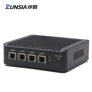<span class=keywords><strong>Celeron</strong></span> j4125 J1900 atom e3845 Nano Mini PC 8GB RAM Quad Core 4 LAN 1 * HD 1 * VGA x86 Router pfsense Barebone Thin Client Mini PC - Product Image 1