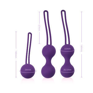 Sexbay mujeres venden bolas de silicona Kegel para ejercicio de estiramiento vaginal control de la vejiga de las mujeres después del embarazo del suelo pélvico - Product Image 3