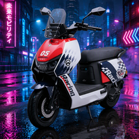 Vente flash : Moped électrique 2000W 72V36Ah avec batterie au graphène, vitesse maximale de 68 km/h, autonomie de 65 km, frein à disque, idéal pour la ville