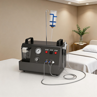 Système de soin nettoyant en profondeur 5 en 1 pour le rajeunissement de la peau du visage par microdermabrasion et hydrodermabrasion avec jet d'oxygène