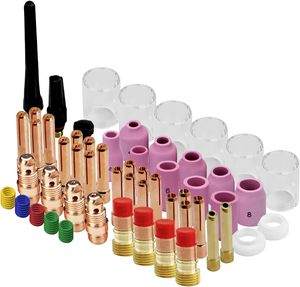 ชุดอุปกรณ์เชื่อม TIG สแตนเลสอุตสาหกรรม 81 ชิ้น พร้อมหัวเชื่อมเซรามิก หัวฉีด และอุปกรณ์เสริม รุ่นอุปกรณ์บัดกรี - Product Image 1