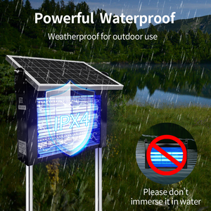 Lampe solaire anti-<span class=keywords><strong>moustique</strong></span> pour l'extérieur, sans fil, portable, pour camping, avec capteur, piège à mouches - Product Image 4