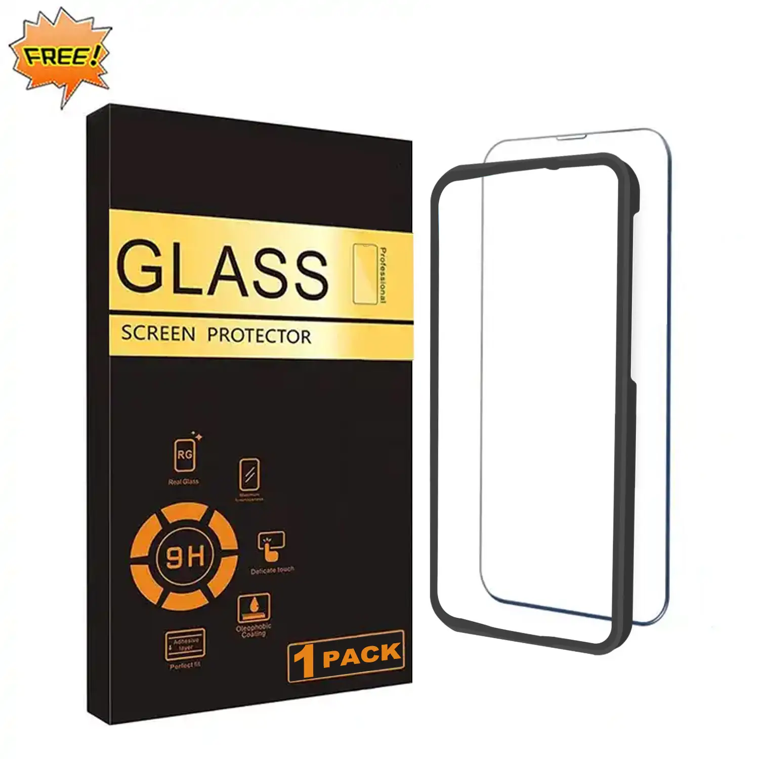 Oem Custom Logo 9H Glass Screen Protector For Iphone 13 14 15 Pro Max Samsung S23 S24 Protective Film