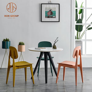 Silla minimalista de plástico de polipropileno <span class=keywords><strong>para</strong></span> restaurante, muebles de cafetería, Bar, comedor moderno, al aire libre, barata - Product Image 3
