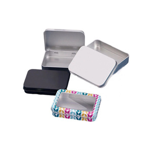 Estuches <span class=keywords><strong>de</strong></span> hojalata rectangulares Marca Bloom ecológica Reciclable Metal USB Flash Drive Case Gua Sha Board Nail Clipper Case - Product Image 1