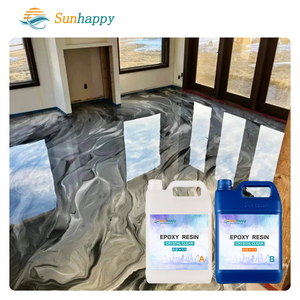 อีพ็อกซี่เรซิ่นป้องกันพื้นเคลือบอีพ็อกซี่ผงเม็ดสีเมทัลลิกอีพ็อกซี่เคลือบพื้นในร่ม - Product Image 2