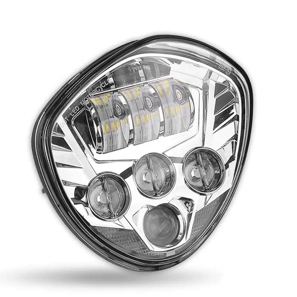Chrome Bezel LED Motorcycle Headlight For Victory Cross-Country Motorcycle headlight Assembly For Victory Vegas