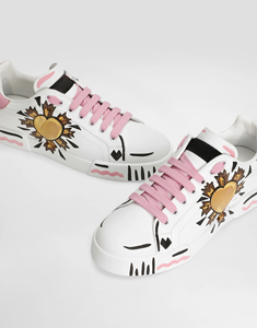 Nuevas Zapatillas Gabbana 2026 de Moda Dolces: Tendencia Primavera Amor Sol Graffiti Cómodas Ligeras con Suela Gruesa y Punta Redonda de Caña Baja - Product Image 4