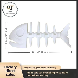 Fish Bone <b>Key</b> <b>Holder</b> <b>Wall</b> Mounted <b>Key</b> Organizer No Drill Hanging Hook for Entrance Bedroom Home Storage Decor - Product Image 4