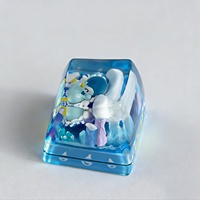 3D Printed Resin for Pokemoned Hand Poured Epoxy Resin Artisan Keycap CNC Machining Mechanical Japanese Anime Keyboard Keycaps