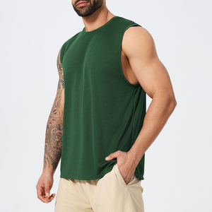 <span class=keywords><strong>Canotte</strong></span> <span class=keywords><strong>da</strong></span> <span class=keywords><strong>uomo</strong></span> senza maniche sport Gym Running sportivo abbigliamento sportivo <span class=keywords><strong>uomo</strong></span> gilet protettivo a asciugatura rapida senza maniche t-shirt girocollo - Product Image 6