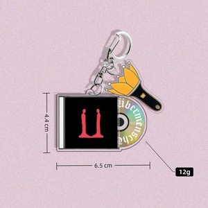 <b>Custom</b> Cartoon Anime Acrylic <b>Keychain</b> with UV Printing Black Glue Pendant Design Fashionable Souvenir - Product Image 4