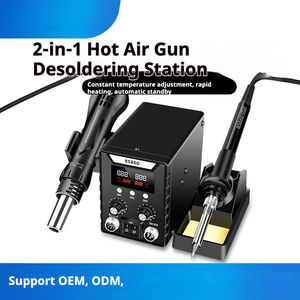 สถานีบัดกรี 8586D 60w หัวแร้งบัดกรี 2-in-1 สถานีบัดกรีอเนกประสงค์ หัวแร้งบัดกรีและปืนลมร้อน - Product Image 5