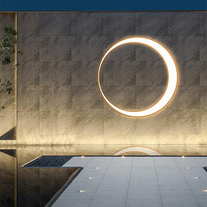 Lámpara Lunar Impermeable de Estilo Chino, Lámpara Solar de Pared para Exteriores, para Terraza, Patio, Villa, Iluminación Exterior de Pared - Product Image 4