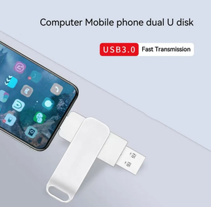 Nuova Chiavetta USB-C 2.0/3.0 4GB-128GB 2in1 in Metallo con Incisione Laser Gratuita Compatibile con <span class=keywords><strong>iPhone</strong></span> 15/16 <span class=keywords><strong>OTG</strong></span> - Product Image 4