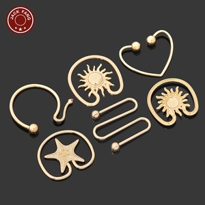 Connecteur de bikini, quincaillerie de maillot de bain, boucle de forme irrégulière, coquille personnalisée pour femme, conque métallique, boucles décoratives en métal pour manteaux - Product Image 2