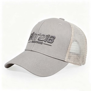 Casquette de baseball respirante en maille à 6 panneaux, casquette de camionneur en coton avec logo brodé et patch lavable - Product Image 3