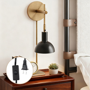 <b>Wall</b> Lamp Modern Bronze Black Shade E27 Led <b>Wall</b> Mounted Reading Bedroom Office <b>Light</b> - Product Image 1