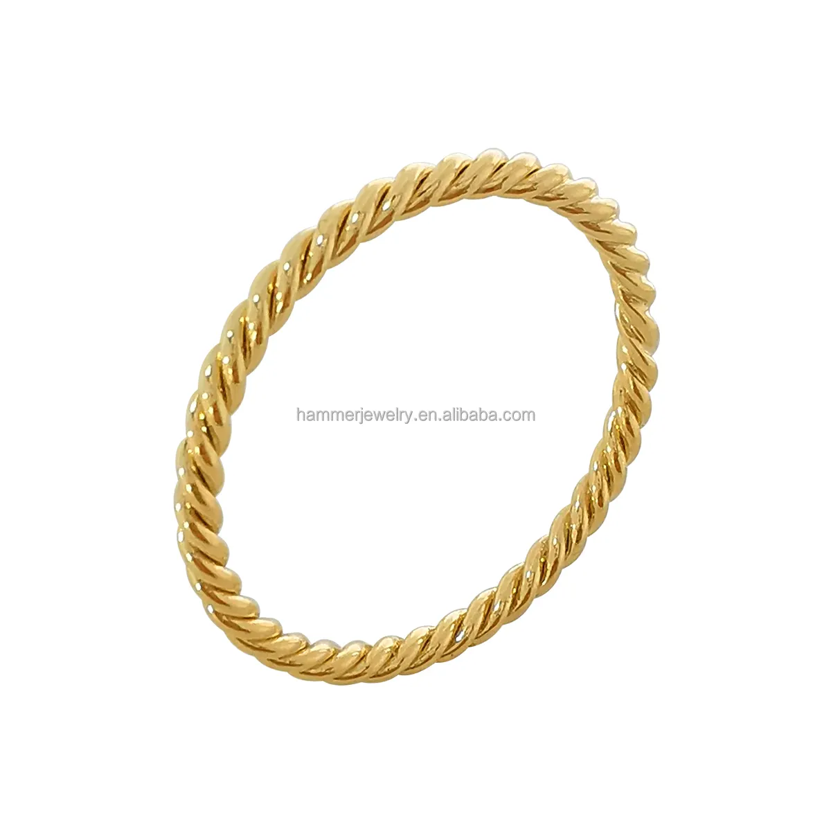 Twist Design Ringe 9k/14k/18k Gold Twist Ring Made In Korea Klassisches modisches Design Echte Goldringe