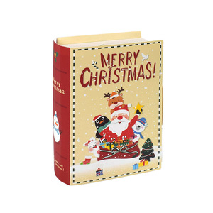 Boîte cadeau en papier décorée pour Noël, en forme de <span class=keywords><strong>livre</strong></span> magique pliable personnalisé, pour bonbons - Product Image 5