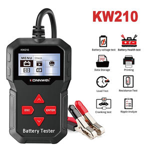 เครื่องตรวจสอบแบตเตอรี่รถยนต์ KONNWEI เครื่องมือวินิจฉัยรถยนต์สำหรับทดสอบแบตเตอรี่รถยนต์ รองรับ 9 <span class=keywords><strong>ภาษา</strong></span> - Product Image 2