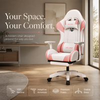 Chaise de gaming AOR avec tissu PVC 0.5, roulettes lisses, aspect minimaliste, idéale pour la maison, le bureau, le studio de jeu, l'usine, vente en gros