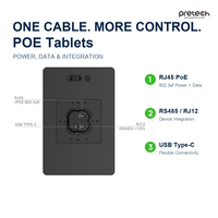 Tablette murale 10,1 pouces PoE Octa Core pour système domotique, écran tactile RJ45 RS485, produits domotiques intelligents, tablette Android GMS CE