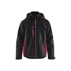 BLAKLADER - 4790197799564XL Veste Shell Noir/Rouge-EAN 7330509592458 VESTES DE TRAVAIL TOUTES SAISONS VESTES SOFTSHELL - Product Image 1