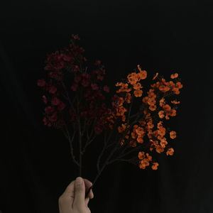 Junheyuan Fleurs artificielles Gypsophile à branche unique Blanc Rose Bleu Orange Rouge Rouge foncé pour Mariage Décoration intérieure Composition florale - Product Image 3