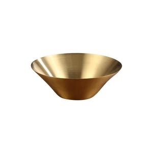 Stainless Steel Salad Bowl Gold 18cm Dishwasher Safe Party Serving Bowl - Product Image 2