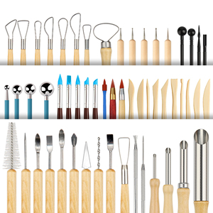 <span class=keywords><strong>Kit</strong></span> d'outils de poterie Bview Art 62 pièces, outils de modelage et de <span class=keywords><strong>sculpture</strong></span> de l'argile avec sac de rangement, outil de <span class=keywords><strong>sculpture</strong></span> et de gravure - Product Image 4