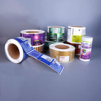 Autocollants personnalisés imperméables de haute qualité en vinyle permanent pour emballages de pots de vitamines, étiquettes pour bouteilles de compléments alimentaires