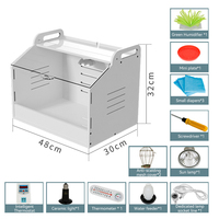 Lampe chauffante pour poulailler, cage de couvaison pour poulets, boîte de couvaison pour poulets à usage domestique, pour réchauffer les poulets