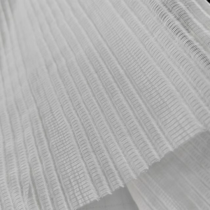 20% Nylon 80% pour 55gsm 20d * 60s tissé rayure <span class=keywords><strong>Double</strong></span> crêpe Airflow coton tissu 60s crêpe <span class=keywords><strong>gaze</strong></span> avec excellent - Product Image 2