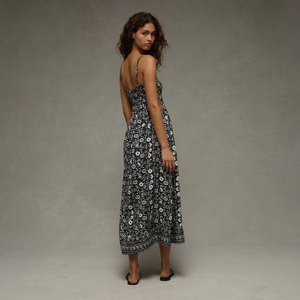 Robe 100% coton imprimée à la main pour femme, motif floral fantaisie unique, robe de cocktail sans manches, grande taille, vêtement pour femme - Product Image 1