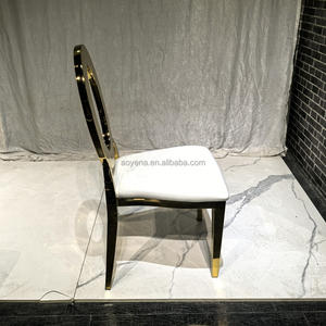 Chaise en acier inoxydable de location d'événement de qualité supérieure Charis O Back de mariage durable et bon marché Offres Spéciales - Product Image 4