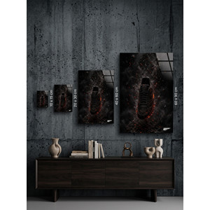 Stampa artistica da parete in metallo con finitura in vetro "The Ignition Point" - Product Image 1