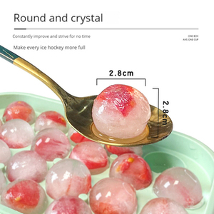 Moldes de silicona de grado alimenticio para alimentos congelados, bandeja redonda para cubitos de hielo para whisky, helados y otras bebidas - Product Image 2