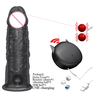 Sex Toys per Adulti Preservativi Vibranti per Pene Ingrandimento Preservativo Riutilizzabile per Uomo Vibratore Guaina per Pene Sex Toys per Coppie - Product Image 6