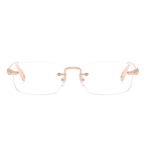 Lunettes de lecture flexibles X208 en métal à monture rectangulaire pour <span class=keywords><strong>presbytie</strong></span> -2.50, vente en gros pour femmes, lunettes correctrices - Product Image 4