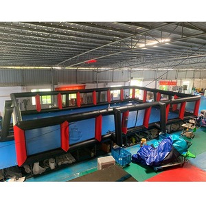 Gran Arena Inflable de <span class=keywords><strong>Paintball</strong></span>, Campo de Búnker Inflable para Deportes al Aire Libre, Arena Inflable con Vallas para Juegos Deportivos - Product Image 1